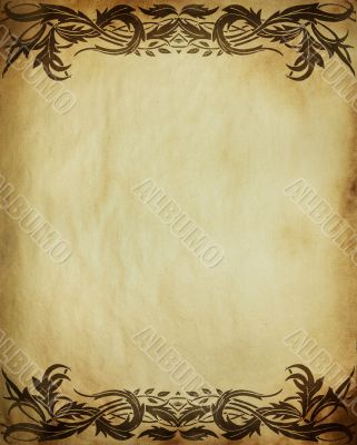grunge floral background with space for text or image