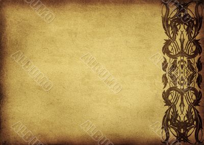 grunge floral background with space for text or image