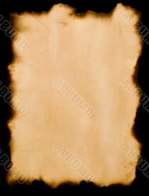 burnt paper
