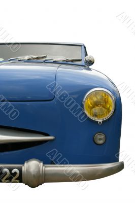 Vintage blue car