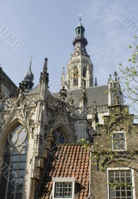 Grote Kerk in Breda seen from the outside