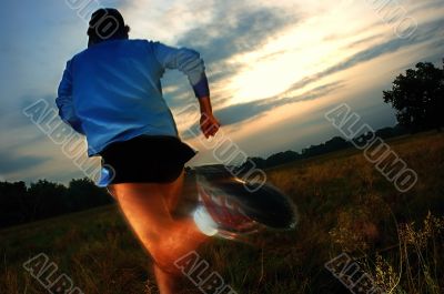Running at dawn
