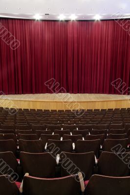 closed curtain
