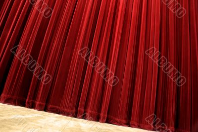 closed curtain