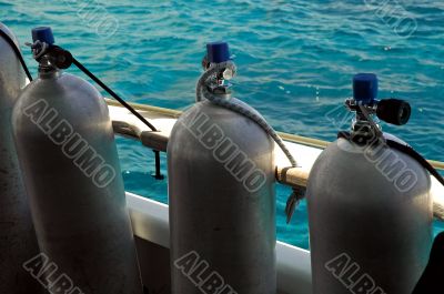 scuba tanks