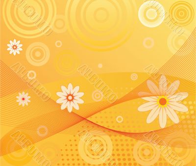 Abstract  floral background  vector illustration