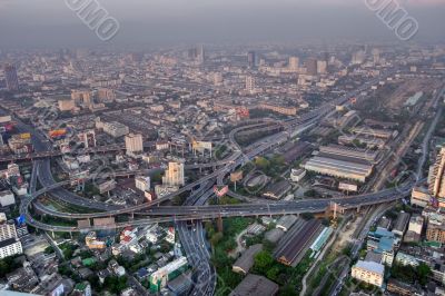 Bangkok road traffic