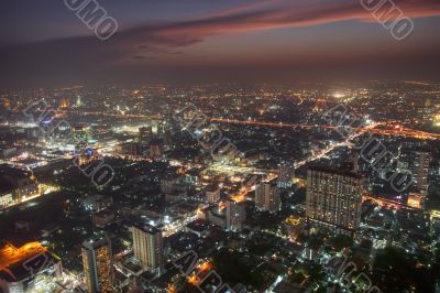 bangkok at dusk
