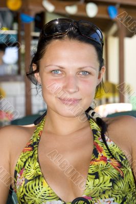 beautiful young girl smiling