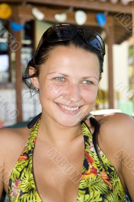 beautiful young girl smiling