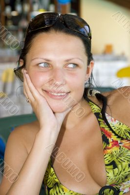 beautiful young girl smiling