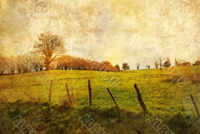 old-fashioned landscape