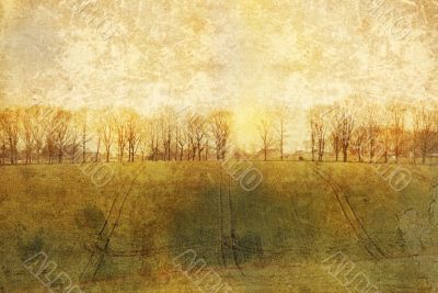 old-fashioned landscape