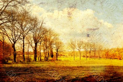 old-fashioned landscape