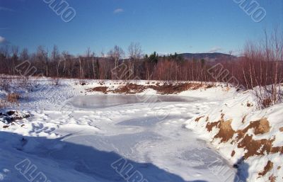Frozen Lake Landscape
