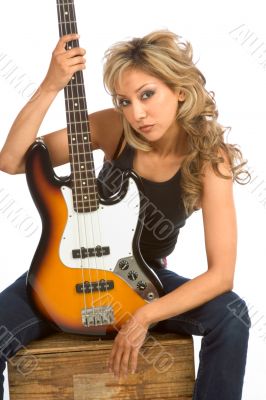 Portrait of Guitar girl