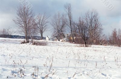 Farm House in Winter