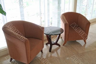 Sofas and table