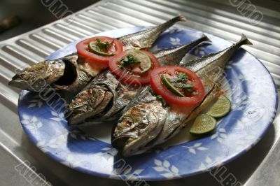 Grilled fish