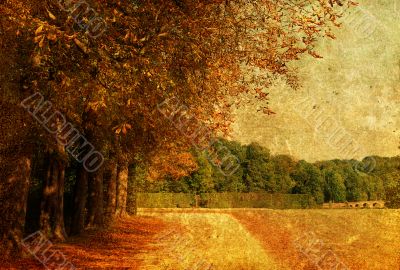 old-fashioned landscape