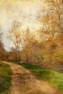 old-fashioned landscape