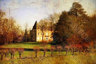 old-fashioned landscape