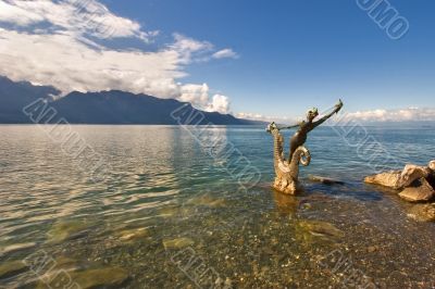  Sculpture in water.