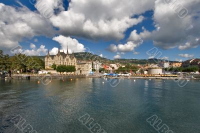 The well-known resort of Montreux.