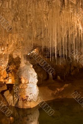 In a cave