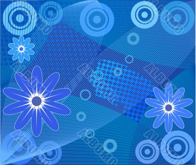 Abstract  floral background  vector illustration