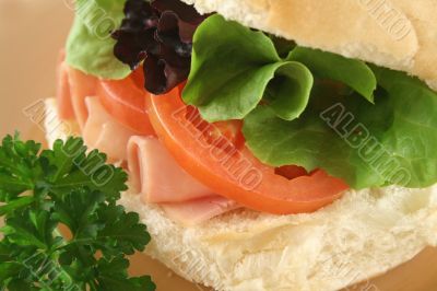 Ham And Salad Roll 2