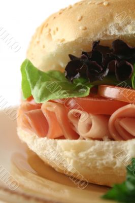 Ham And Salad Roll 5