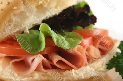 Ham And Salad Roll 8