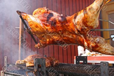 lamb grilling