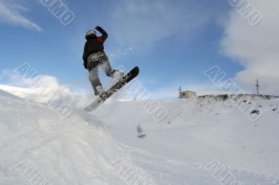 Snowboard jump