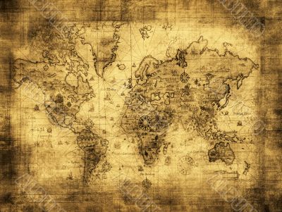 ancient map of the world