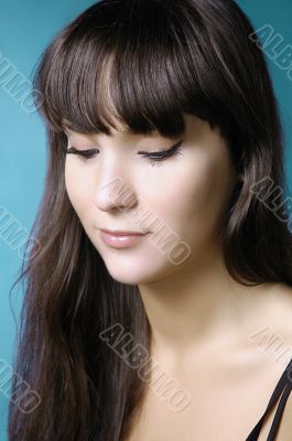 Portrait of the beautiful girl