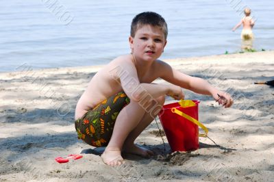 Playing in the sand