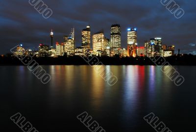 Sydney at night