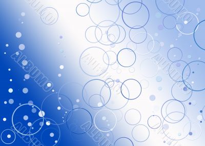 Blue bubbles background