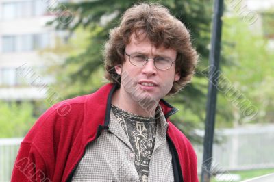 Handsome man outdoors