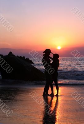 Couple at sunset