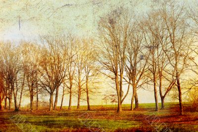 old-fashioned landscape