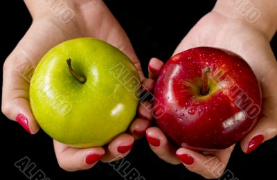 Red and Green Apples