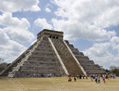 Ancient Mayan Piramide at Chichen Itza - The Steps