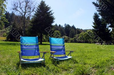 Chairs in the park