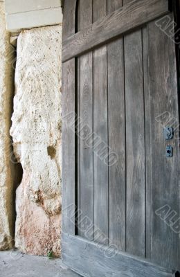 Closed Wooden Door