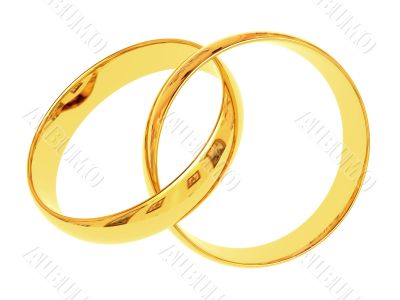 Wedding rings 3D