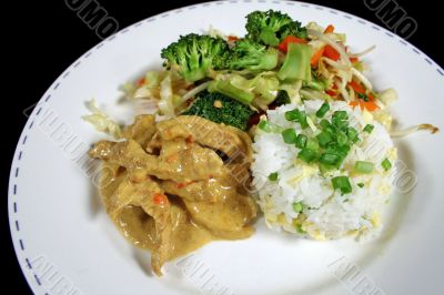 Pork Curry And Rice 1