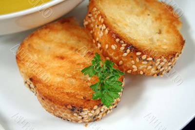 Garlic Infused Crusty Bread
